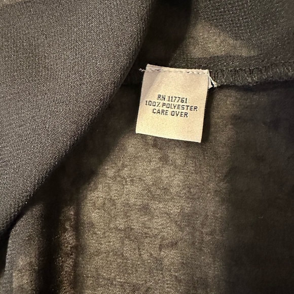 Mileage Black chiffon off the shoulder blouse with layered ruffled sleeves. - Picture 6 of 7